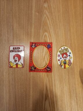 Set Of Vintage McDonald's Fridge Magnets